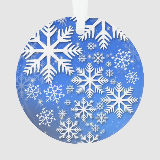 Sneeuwvlokken en sterren ornament (achterkant)