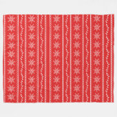 Sneeuwvlokken en Vines Designer Fleece Deken (Voorkant (Horizontaal))