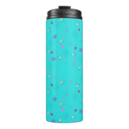 Sneeuwvlokken en vogels_Aqua Thermosbeker