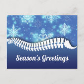 Sneeuwvlokken en wervelkolom feestdagenkaart (Voorkant)