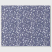 Sneeuwvlokken en wintervlokken cadeaupapier (Vlak)