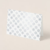 Sneeuwvlokken en Wonder Winter Vakanties Echt Folie Kaarten (Voorkant)