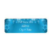 Sneeuwvlokken Etiket (Voorkant)