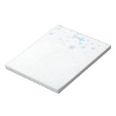 Sneeuwvlokken Fancy de Naam van de Sneeuwnaam van  Notitieblok (Linkerzijde)