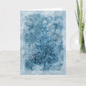 Sneeuwvlokken Feestdagen Kaart (Voorkant)