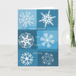 Sneeuwvlokken Feestdagen Kaart