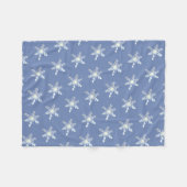 Sneeuwvlokken Fleece Deken (Voorkant (Horizontaal))