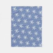 Sneeuwvlokken Fleece Deken (Voorkant)