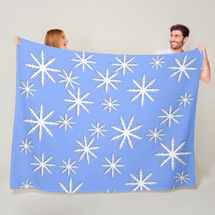Sneeuwvlokken Fleece Deken