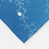 Sneeuwvlokken Fleece Deken (Hoek)