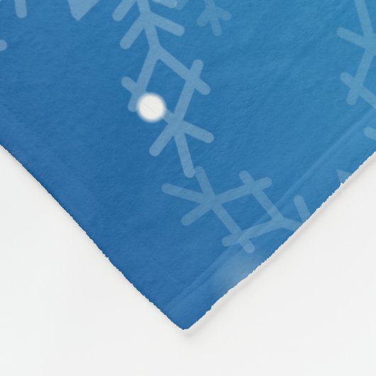 Sneeuwvlokken Fleece Deken (Hoek)