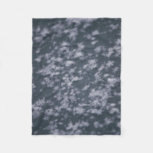 Sneeuwvlokken Fleece Deken (Voorkant)
