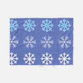 Sneeuwvlokken Fleece Deken (Voorkant (Horizontaal))
