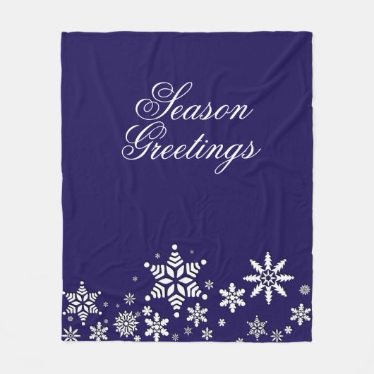 Sneeuwvlokken | ⭐ ⭐ ⭐ fleece deken (Voorkant)