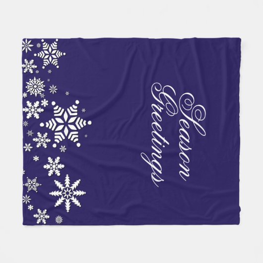 Sneeuwvlokken | ⭐ ⭐ ⭐ fleece deken (Voorkant (Horizontaal))