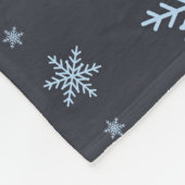 Sneeuwvlokken Fleece Deken (Hoek)
