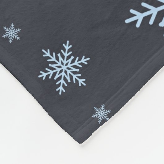 Sneeuwvlokken Fleece Deken (Hoek)