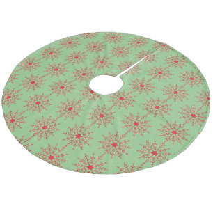 Sneeuwvlokken Fleece Kerstboom Rok