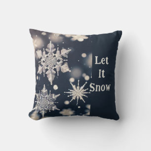 Sneeuwvlokken / Flutteren / Gewas / Laat het sneeu Kussen