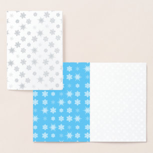 Sneeuwvlokken Folie Kaarten