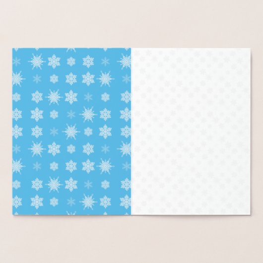 Sneeuwvlokken Folie Kaarten (Binnen)