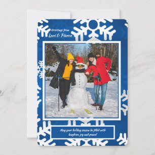 Sneeuwvlokken Foto Kerstkaart