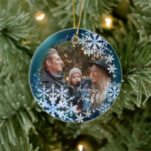 Sneeuwvlokken Foto Turquoise