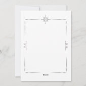 Sneeuwvlokken Foto Wit Feestdagenkaart (Achterkant)