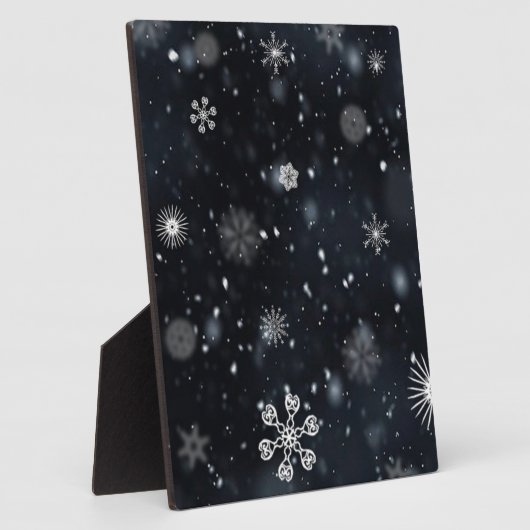 sneeuwvlokken fotoplaat (Zijkant)