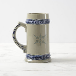Sneeuwvlokken Frosted Glass Mok, 10 oz Bierpul
