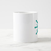 Sneeuwvlokken Geometrische Beginletter Naam Grote Koffiekop (Voorkant)