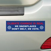 Sneeuwvlokken geven niet aan, ze stemmen over de v bumpersticker (Op auto)