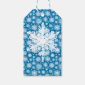Sneeuwvlokken Gift Labels Cadeaulabel (Voorkant)