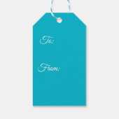 Sneeuwvlokken Gift Labels Cadeaulabel (Achterkant)