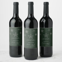 Sneeuwvlokken Glitter Groen Winter Bruidsdouche 