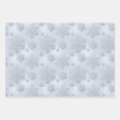 Sneeuwvlokken Goud, Roze, Zilveren Glitter Sparkle Inpakpapier Vel (Voorkant 3)