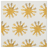 Sneeuwvlokken Goud Stof (Swatch)