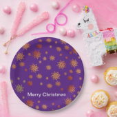 sneeuwvlokken, gouden sneeuwvlokken, bord uit eten (Feest)