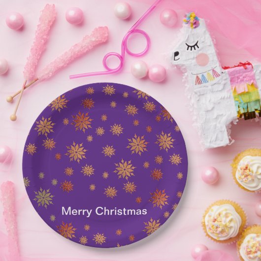 sneeuwvlokken, gouden sneeuwvlokken, bord uit eten (Feest)