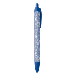 Sneeuwvlokken Grafisch aanpassen de Achtergrond va Blauwe Inkt Pen