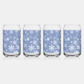 Sneeuwvlokken Grafisch aanpassen de Achtergrond va Blikvorm Glas (Voorkant)