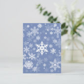 Sneeuwvlokken Grafisch aanpassen de Achtergrond va Briefkaart (Staand voorkant)