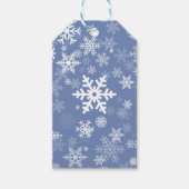 Sneeuwvlokken Grafisch aanpassen de Achtergrond va Cadeaulabel (Voorkant)