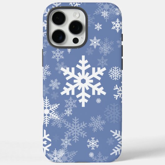 Sneeuwvlokken Grafisch aanpassen de Achtergrond va Case-Mate iPhone Case (Achterkant)