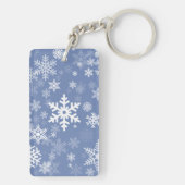 Sneeuwvlokken Grafisch aanpassen de Achtergrond va Sleutelhanger (achterkant)
