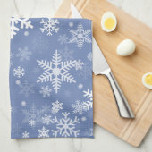 Sneeuwvlokken Grafisch aanpassen de Achtergrond va Theedoek (Quarter Fold)