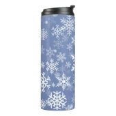 Sneeuwvlokken Grafisch aanpassen de Achtergrond va Thermosbeker (Gedraaid links)