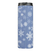 Sneeuwvlokken Grafisch aanpassen de Achtergrond va Thermosbeker (Achterkant)