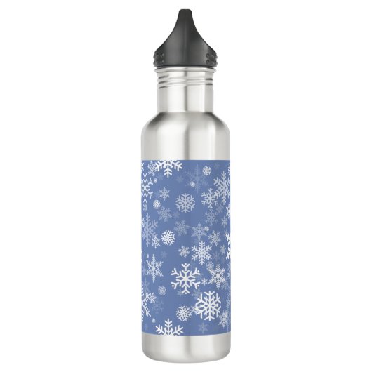 Sneeuwvlokken Grafisch aanpassen de Achtergrond va Waterfles (Links)