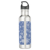Sneeuwvlokken Grafisch aanpassen de Achtergrond va Waterfles (Achterkant)